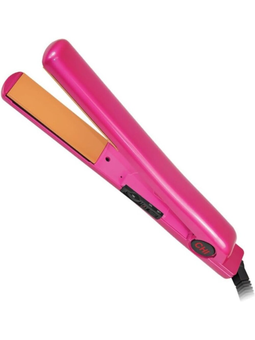1” Tourmaline Ceramic Flat Iron Hair Straightener - Pure Pink, Fast Heat, Sleek